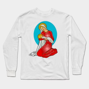 Our Lady and the baby Jesus in her arms Long Sleeve T-Shirt